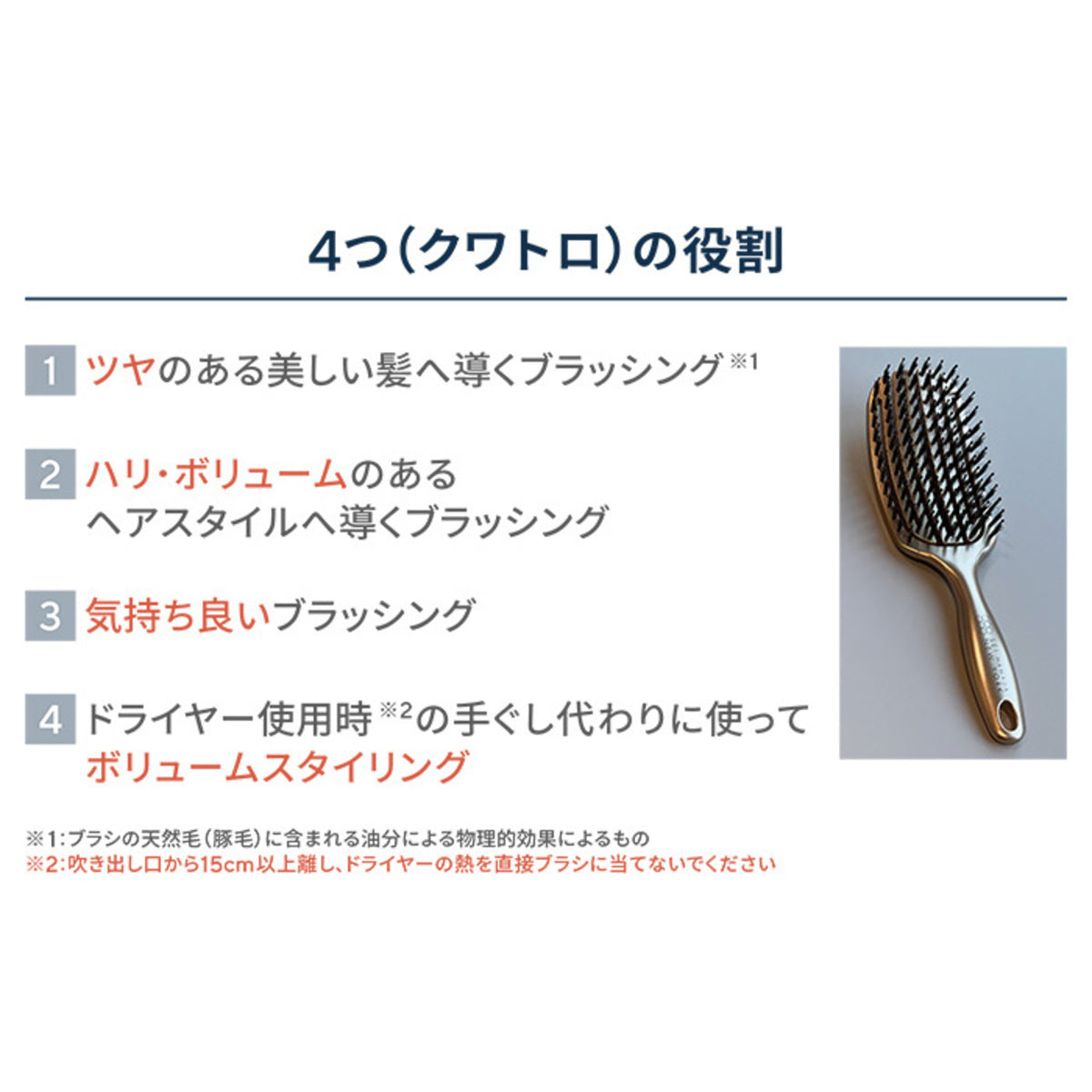 Sei Hamada NY クワトロ[4in1] トリートメントブラシ
